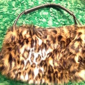Faux fur bag